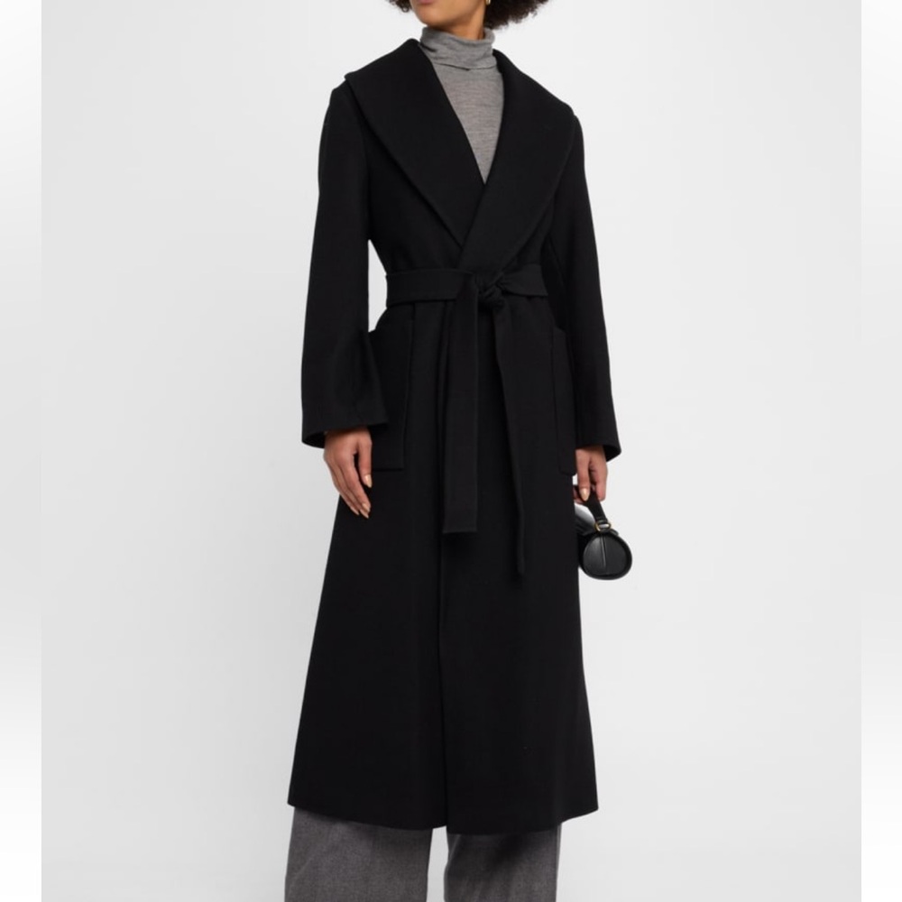 Rohe Shawl collar wrap coat